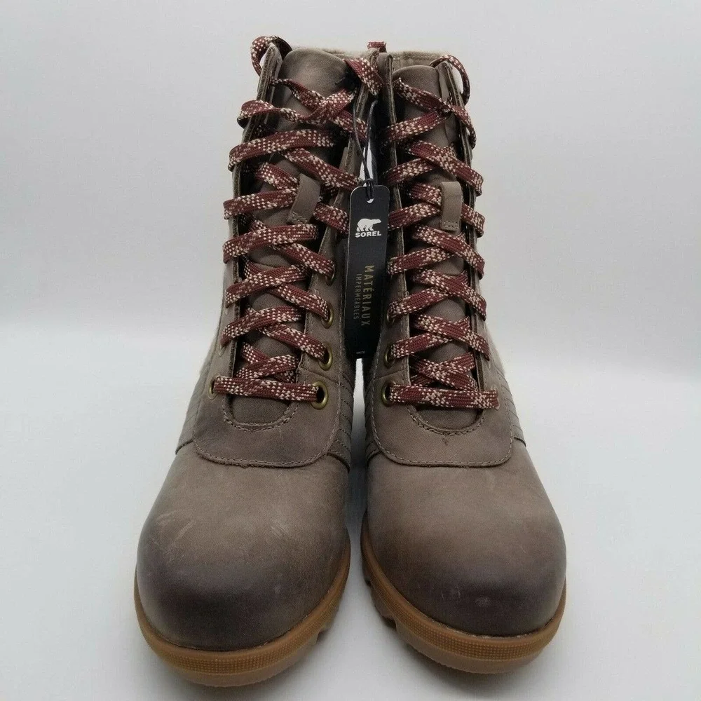 Sorel Women's Lexie Wedge Khaki II Winter Ankle Boots NL3778-297 Size 9 - Picture 5 of 11